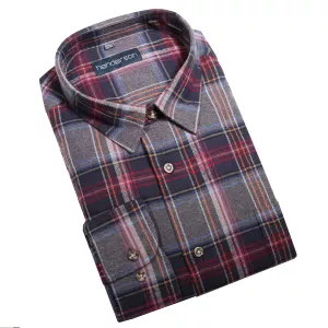 Chemise à carreaux bleu, rouge et orange-3XL