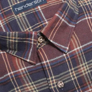 Chemise à carreaux bleu rouille-3XL
