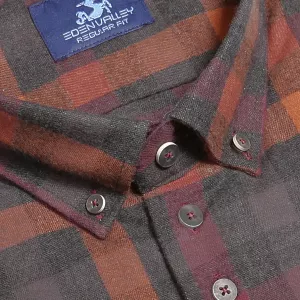 Chemise Eden Valley flanelle à carreaux brique -3XL