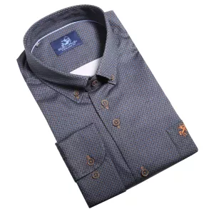 Chemise Stretch Grise manche longue de 2XL à 6XL