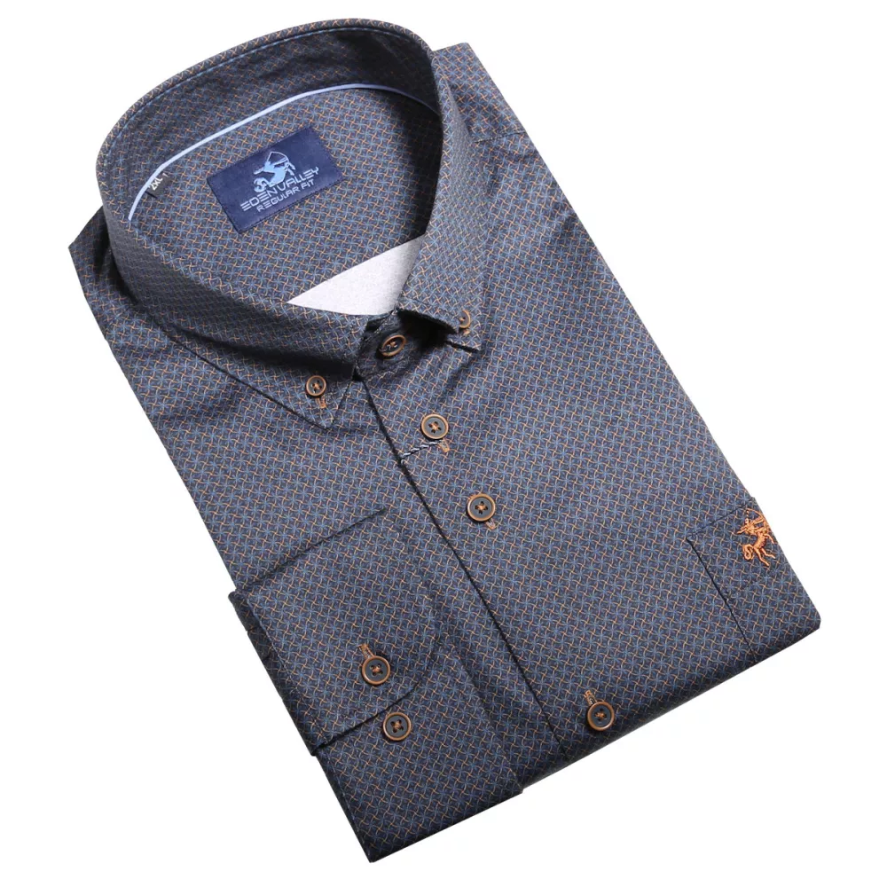 Chemise Stretch Grise manche longue de 2XL à 6XL-6XL