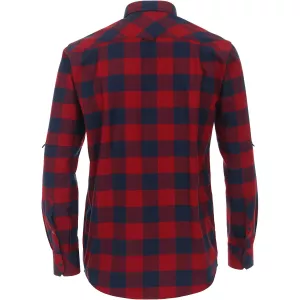 Chemise Western à careaux marine et rouge-6XL