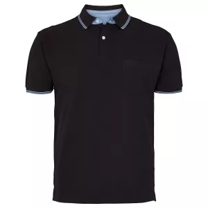 North 56.4 Polo noir de 2XL à 10XL