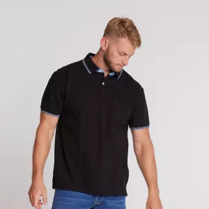 North 56.4 Polo noir de 2XL à 10XL-3XL