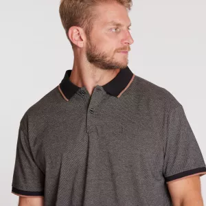 North 56.4 Polo noir de 2XL à 8XL-2XL