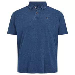 Polo piqué délavé North 56.4 bleu indigo-6XL