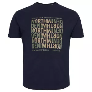 North DENIM56 T-shirt manche courte bleu marine 2XL à 10XL