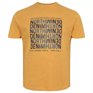 T-shirt North Denim Jaune ocre 
