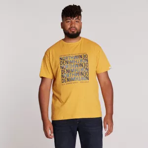 North DENIM56 T-shirt manche courte Jaune ocre 2XL à 10XL-4XL