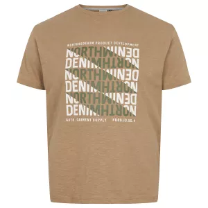 T-shirt North Denim kaki clair 