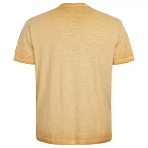 North 56 DENIM T-shirt manche courte Jaune ocre délavé 2XL à 8XL - Surf Club-2XL