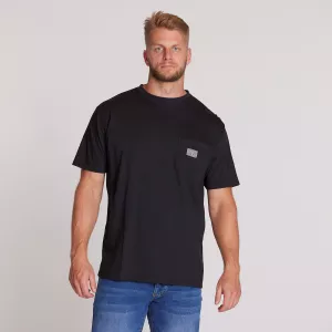 North 56 DENIM T-shirt manche courte noir délavé-3XL