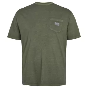 North 56 DENIM T-shirt manche courte vert olive foncé délavé-5XL