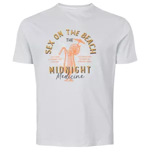 T-shirt imprimé cocktail bleu légé