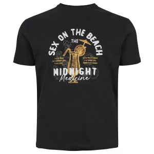North 56 DENIM T-shirt manche courte noir 2XL à 10XL