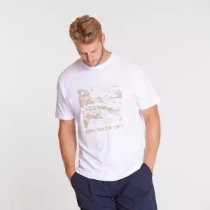 T-shirt North 56°4 Sustainable blanc imprimé nature-6XL