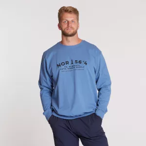 Sweat nautique Nor 56°4 bleu placide-3XL