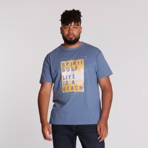 North56°4 T-shirt manche courte bleu gris 2XL à 8XL-7XL
