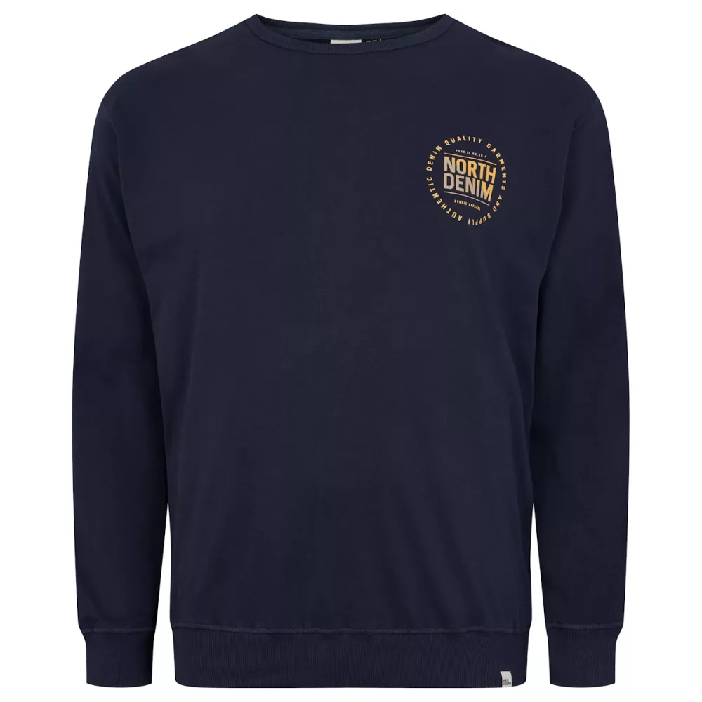 Sweat North 56°4 bleu marine petit logo poitrine-3XL