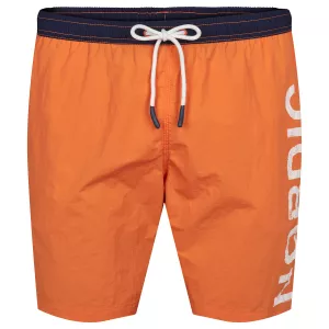 Short de bain orange bicolore
