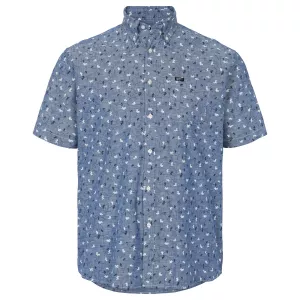 Chemise manches courtes bleu clair de 2XL à 8XL