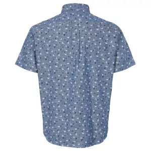 Chemise manches courtes bleu clair de 2XL à 8XL-4XL