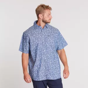 Chemise manches courtes bleu clair de 2XL à 8XL-2XL