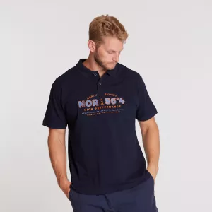 Polo piqué High Performance bleu marine-4XL