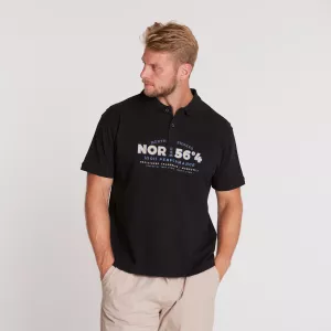 Polo piqué High Performance noir-4XL