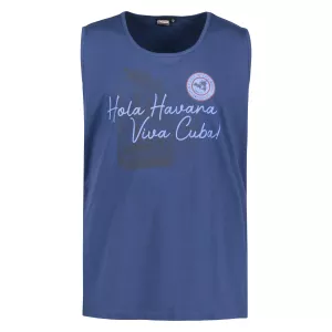 Tshirt Grande Taille sans manche bleu denim du 3XL au 12XL