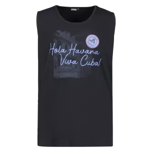 T-shirt tanktop Hola Havana noir-4XL