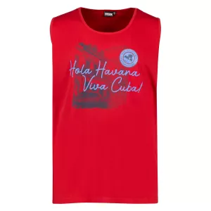 T-shirt tanktop Hola Havana rouge