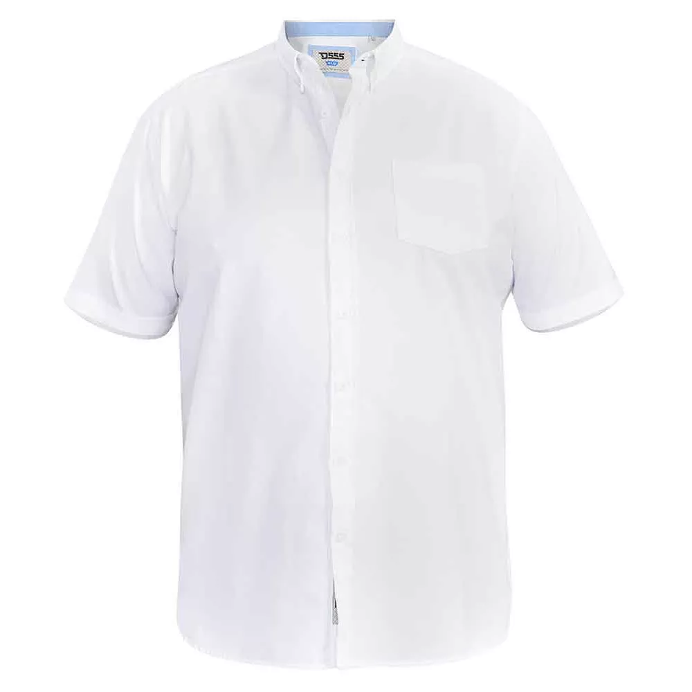Chemise blanche oxford manche courte de 2XL à 8XL-7XL