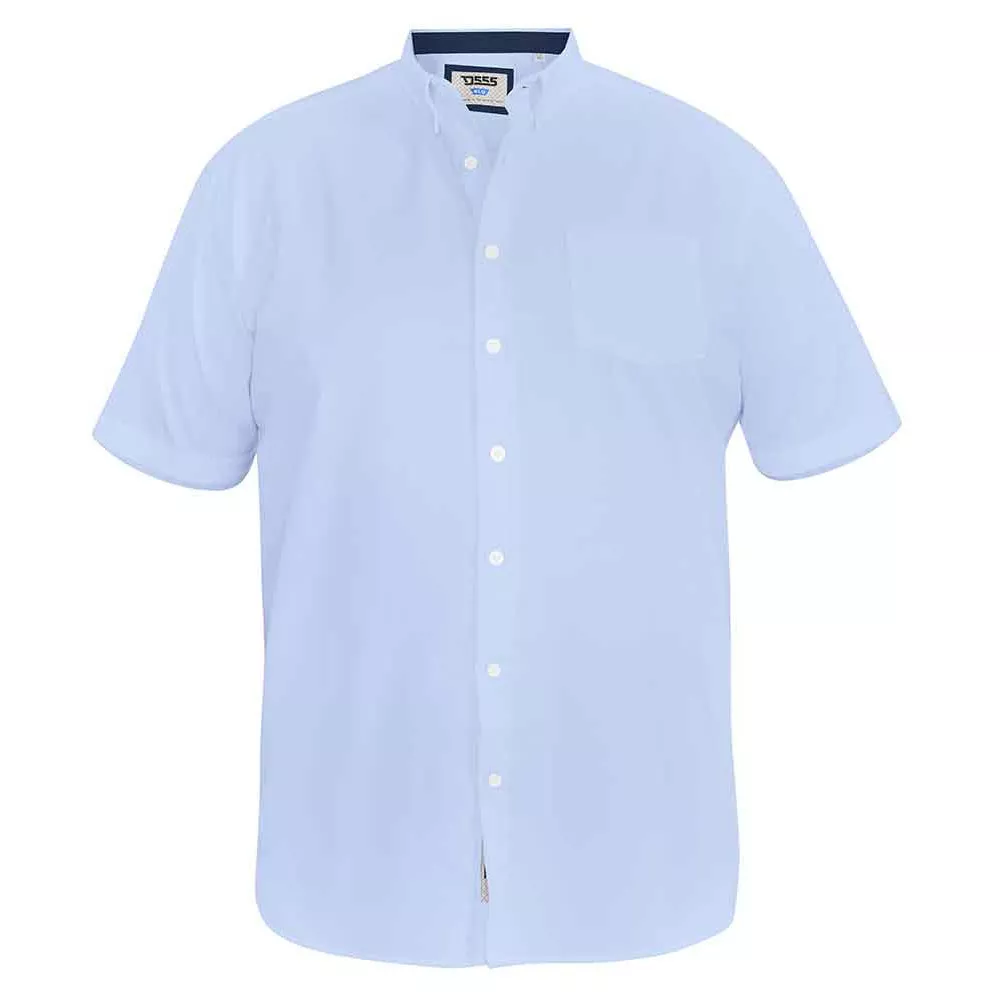 Chemise bleu clair oxford manche courte de 2XL à 8XL-6XL