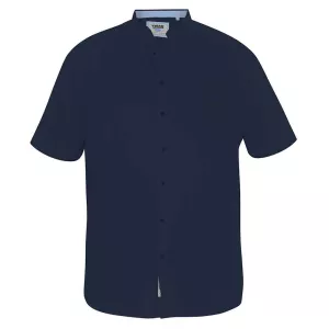 Chemise bleu marine oxford manche courte de 2XL à 8XL