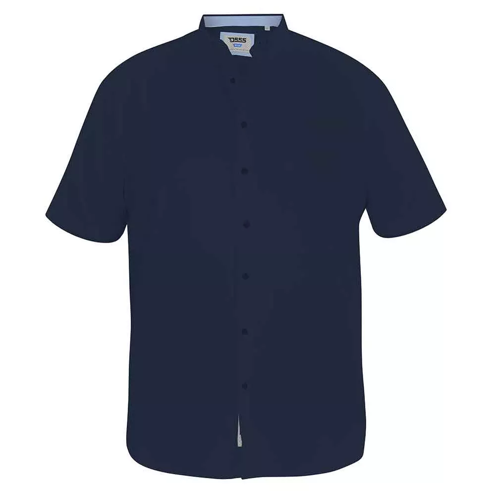 Chemise bleu marine oxford manche courte de 2XL à 8XL-5XL