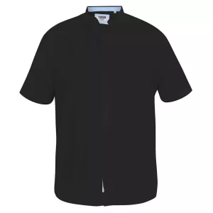 Chemise noire oxford manche courte de 2XL à 8XL-4XL