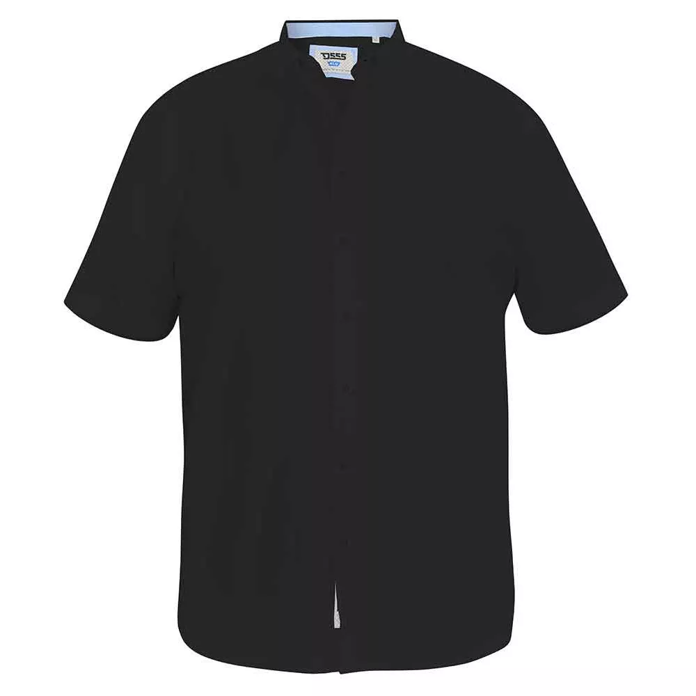 Chemise noire oxford manche courte de 2XL à 8XL-7XL