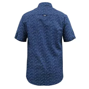 Chemise bleue motif manche courte de 3XL à 6XL-2XL