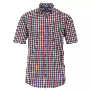Chemise manche courte careaux jaune orange bleu de 2XL à 6XL