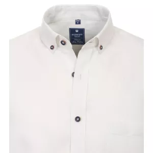 Chemise Redmond lin Comfort Fit blanche-6XL