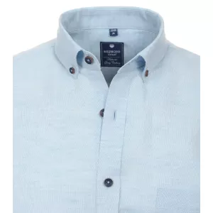 Chemise Redmond lin Comfort Fit bleu clair-6XL