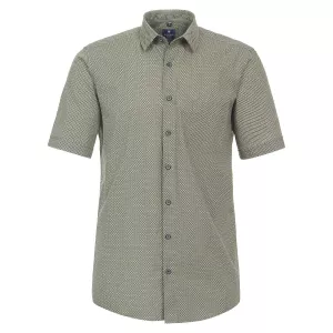 Chemise Redmond verte petit motif