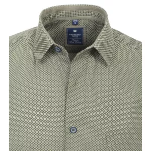 Chemise Redmond verte petit motif-6XL