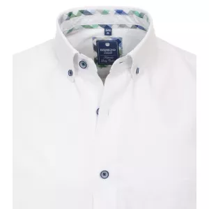 Chemise Redmond blanche unie manches courtes -5XL