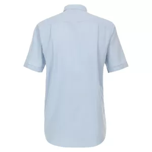 Chemise Redmond bleu clair unie manches courtes -5XL