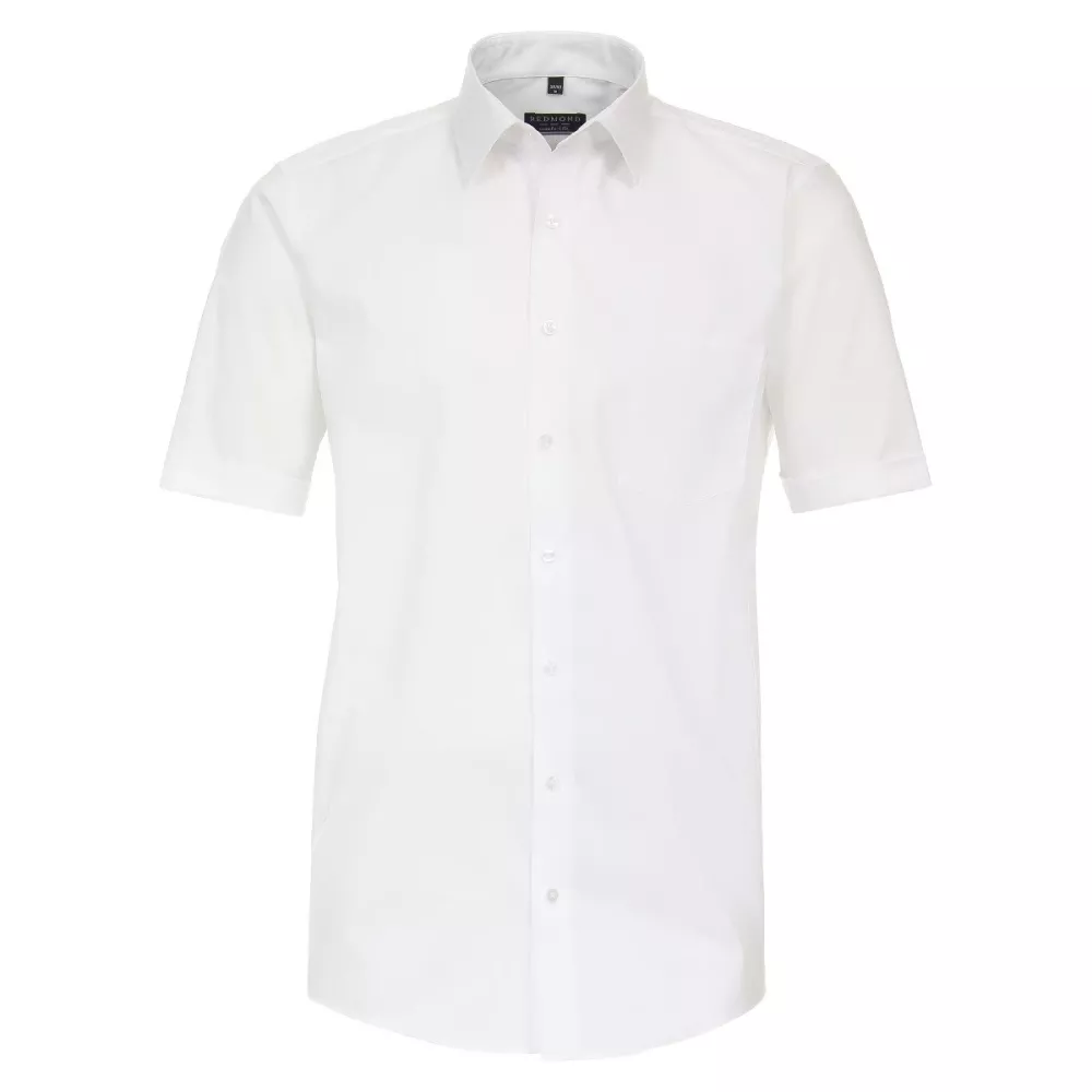 Chemise Popeline manche courte blanche de 2XL à 6XL-2XL