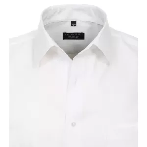 Chemise Popeline manche courte blanche de 2XL à 6XL-2XL