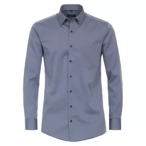 Chemise business manche longue bleue de 2XL à 6XL-3XL