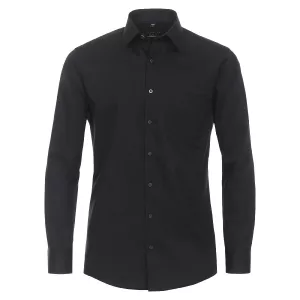 Chemise business manche longue noire de 2XL à 6XL